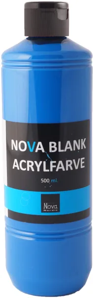 Nova Acrylic Paint Glossy 500 ml. Primary Blue