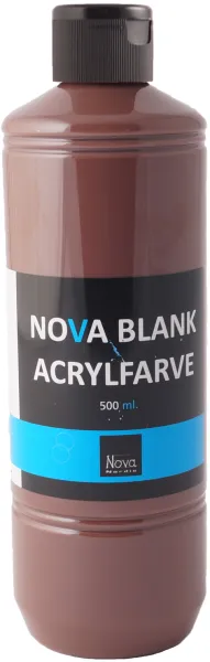 Nova Acrylic Paint Glossy 500 ml. Brown