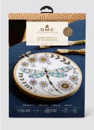 Embroidery Kit Designer Collection Dragonfly