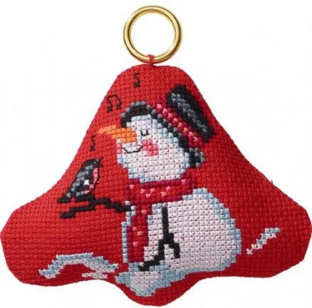 Permin Embroidery Kit Snow King in Bell 9x8cm