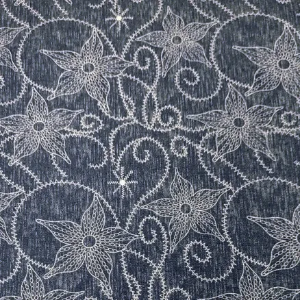 Denim Fabric 145cm 61 Print - 50cm