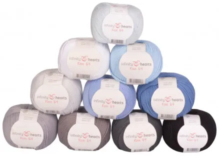Infinity Hearts Rose 8/4 Yarn Pack 14 Blue and Grey Shades - 10 pcs - Yarn Pack 14 Blue and Grey Shades