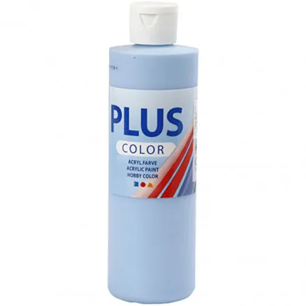 Plus Color Craft Paint, sky blue, 250 ml/ 1 bottle.