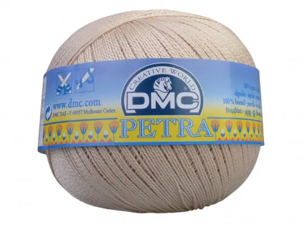 DMC Petra No. 8 Crochet Yarn Unicolor 5712 Light Wheat