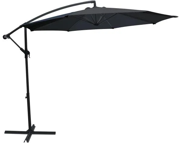 Hanging parasol dark grey 300cm