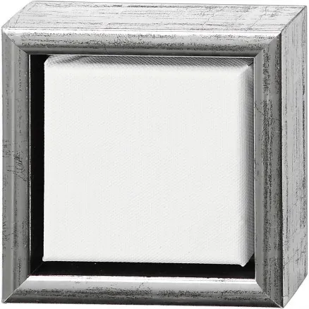 ArtistLine Canvas with frame, white, depth 3 cm, size 14x14 cm, 360 g, 6